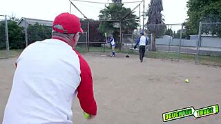 blonde mature teen 18+ pummels brunette's pussy deep