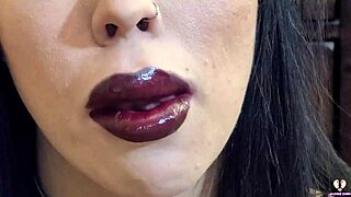 Latina bimbo gags on huge cock with choking fetish!