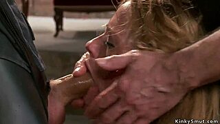 Rough Deep Throat Training For Bound Milf In Anal Bondage Submission