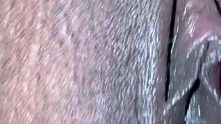 Eating pussy with toy w backshots until cream pie