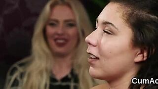 This wild peach swallows every cum drop!