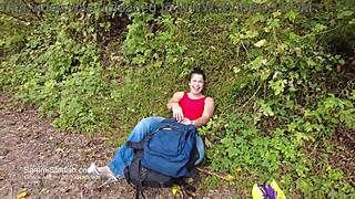 Wow, check that whaletail on this bike ride with a hot milf!