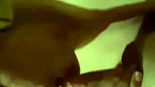 Nikki, the blonde tgirl, masturbates in white lingerie