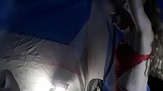 Camping trip turned wild with that slut milf.