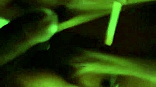 Amateur ebony woman gives a deep blowjob, licking and swallowing the monster black cock until she milks it dry.