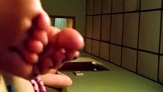 Annette B's Sexy Footjob Explodes!