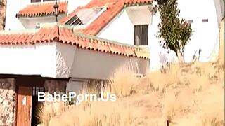 This bad ass babe indulges in foot fetish sucking and footjobs