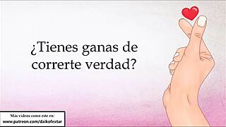 Jerk off instructions in Spanish: stroke fast, it's an order, cum for me!