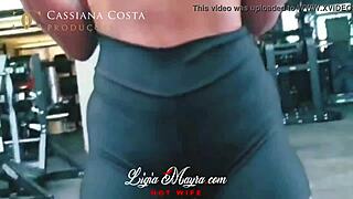 I sucked a tattooed shemale's big tits.