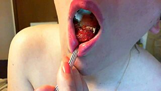 Watch Your Slutty Italian Play With Food On Webcam, Wanting To Eat You All In This Kinky Fetish Porn?