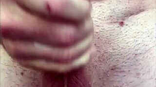 Feeling So Teased By Dirty Talk While Jerking Off Big Cock At The Window For Cumshot