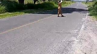 Devska Flashes Hot Body in Public Road Compilation Pt1