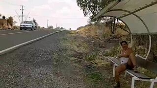 Devska Flashes Hot Body in Public Road Compilation Pt1