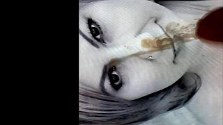 Milf madura húngara em facial caseiro