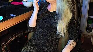 stepdaughter lights up a cigarette casually
