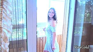 Fingering pussy to my step daughter and touching her big and beautiful tits vira gold with kecy hill