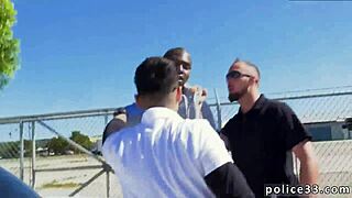 Cop physical in gay porn turns shoplifting into intense booty fucking scene