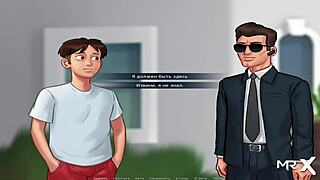 This mature milf in anime wants to fuck the teen's pussy again, episode 51.