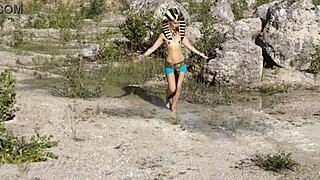 pharaon dance performed naked outdoors in public