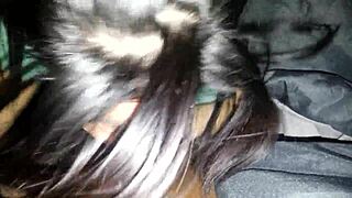 sexy latina ebony slut deepthroats big black cock for kcpoundchamp