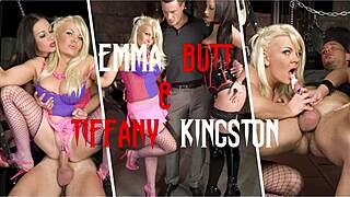 Svázal jsem Emmu Butt a Tiffany Kingston v nylonových punčochách bondage