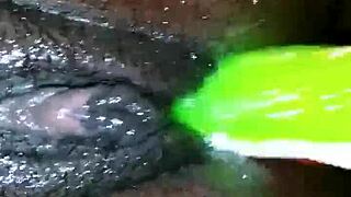 you ever seen big tits squirting from dildo play?