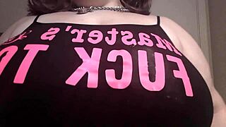 Strip tease with big titties