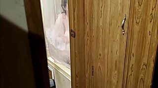 American wife gets shaved and bathed