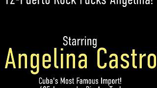 Damn, I watched curvy Cuban Angelina Castro get pounded hard by a stiff cock. She took that jizz like a queen!