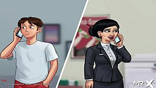 Maid Dances and Shakes Big Ass in Summertime Saga Episode 4 Scene 24