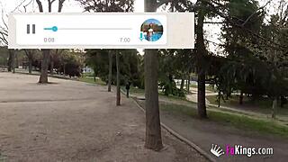 brad's girlfriend loves public blowjobs and wants to prove it outdoors