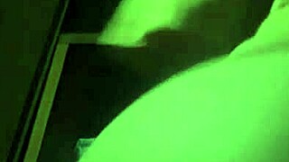 Asian cosplay uses toys in bathroom