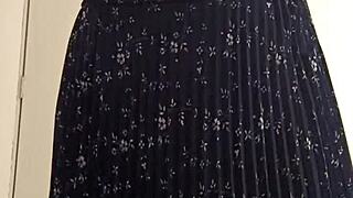 sexy beautiful mexican woman spied in the dressing rooms of the shopping center now.