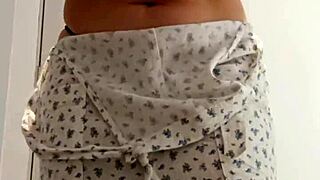 sexy beautiful mexican woman spied in the dressing rooms of the shopping center now.