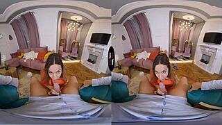 Blonde With Big Tits And Shaved Pussy In Taboo POV!