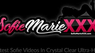 cougar sofie marie playing with her pussy and dildo