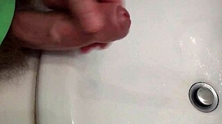 Pissing With Hard Cock!