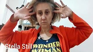 Video call with Stella Still squirting for Xvideos full on Red! 💦