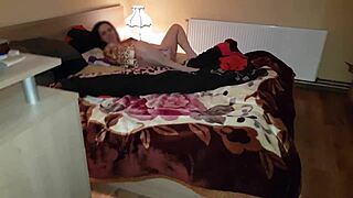 Wifey Neli Stretches and Gapes Pussy with Huge Dildo