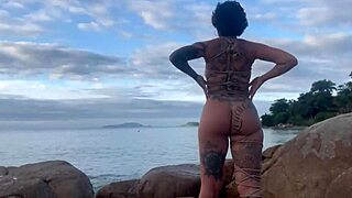 Shibari Bondage Restrains Small Tits in Public Outdoor Exposure