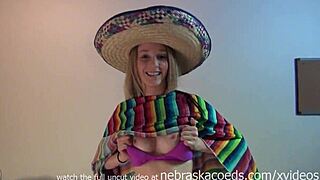 cinco de mayo party sombrero poncho amateur fun.