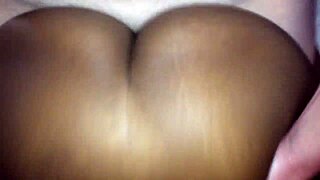 hot black girl bending over and enjoying the moment