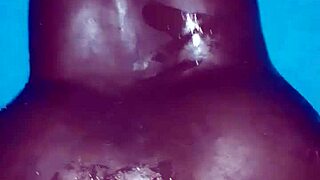 masturbating with black toy