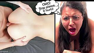 Mój pierwszy anal z seksowną dorosłą Latynoską bolał tak bardzo!