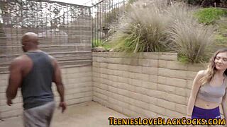 little teen 18+ explores big cock gently