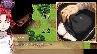 nuko majin the scarlet demonslayer getting blowjob and handjob in rpgm 1 the fallen annihilator