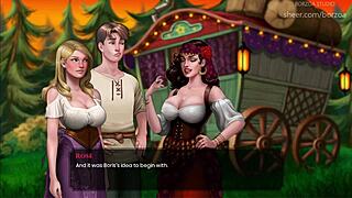 wal - 38 - big tits gypsy and blonde meet for the first time in the wagon. 😍