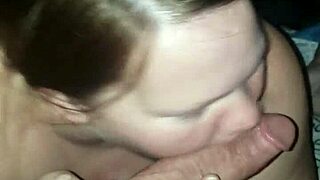 Milf Delivers Intense Blowjob Leading to Massive Cumshot!