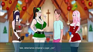 wild christmas orgy with big tits blowjobs and monster cocks 😏