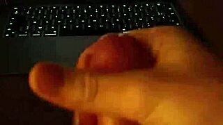 he masturbates his cock slowly and intensely